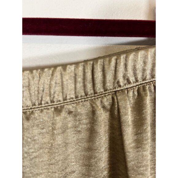 Coldwater Creek Metallic Wide Leg Pant 2X Festive Holiday Chic Shiny Glam Artsy - Picture 4 of 8